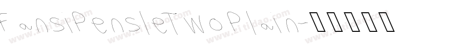 FansiPensleTwo Plain字体转换